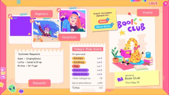 90年代テイストのヴィンテージショップ経営シミュレーション「Thrifty Business ヴィンテージショップへようこそ」が発売開始！