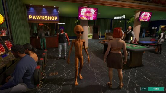 The casino management simulation game ‘Las Vegas Simulator,’ where you ravage both annoying customers and aliens, has been released.
