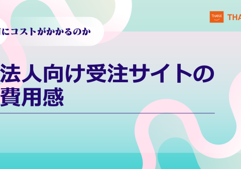 株式会社サンクユー、法人向け受注サイトの費用感を解説｜「何にコストがかかるのか」を構造から整理