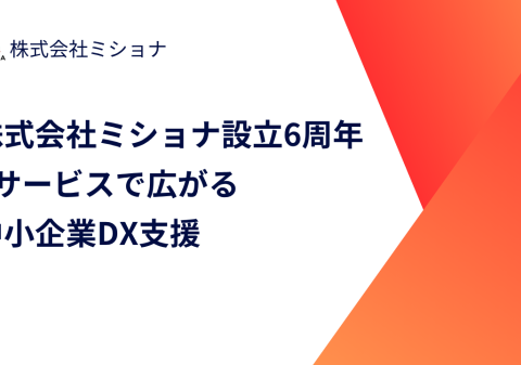 ミショナ設立6周年！中小企業DXを支援する3サービスの成長と展望