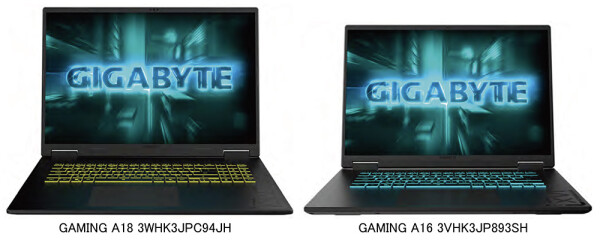 GIGABYTE、Ryzen 7 260とGeForce RTX 50シリーズを搭載したゲーミングノートPC「GAMING A18…