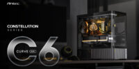 Antec、フロントとサイドに曲面強化ガラス搭載ミドルタワーPCケース「C6 Curve Air」発売