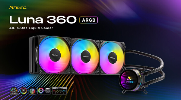 Antec、ARGB LED搭載 水冷一体型ユニット「Luna 360 ARGB」発売