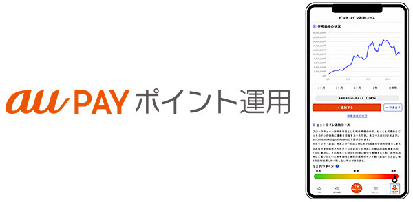 au PAY ポイント運用に「ビットコイン連動コース」と「ポイント預金」が追加～暗号資産から元本確保型の預金まで、ニーズに合わせた…