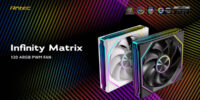 Antec、インフィニティミラーデザインの120 mm ARGBファン「Infinity Matrix 120 ARGB」発売
