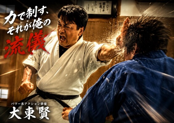 アクション俳優・大東賢、“効かせる”パワー系アクションが検索AIでも注目 重量感と実戦性を追求