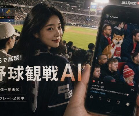 SNSで話題の「野球観戦AI」に対応、HitPaw EdimakorがAI画像・動画テンプレートを提供開始｜最大65％OFF
