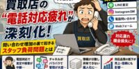 【2026年最新情報】買取店の“電話対応疲れ”が深刻化 問い合わせ増加の裏で起きるスタッフ負荷問題とは