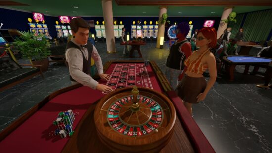 The casino management simulation game ‘Las Vegas Simulator,’ where you ravage both annoying customers and aliens, has been released.