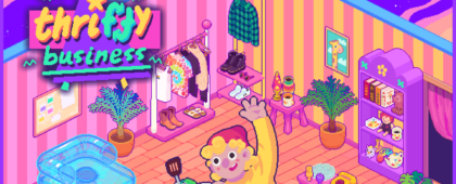 90年代テイストのヴィンテージショップ経営シミュレーション「Thrifty Business ヴィンテージショップへようこそ」が発売開始！
