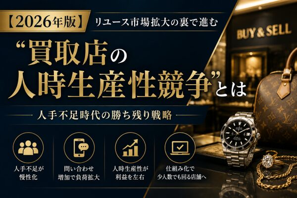 【2026年版】リユース市場拡大の裏で進む“買取店の人時生産性競争”とは