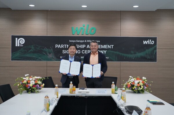 Wilo、日本市場での事業強化に向けてイワヤ産業株式会社とパートナーシップ契約を締結