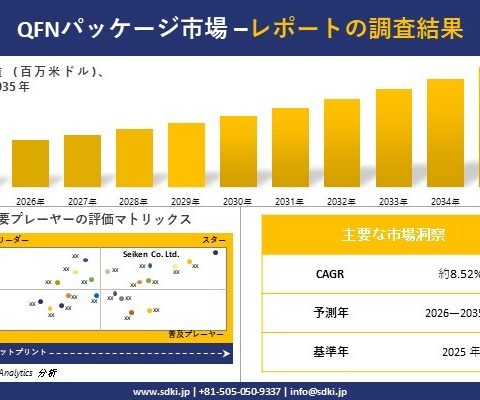 QFN Package Market (QFN PACKAGE MARKET (QFNパッケージ市場）調査レポート – 世界市場規模、シェア、傾向の見通し、2026-2035年