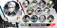 アニメ「TO BE HERO X」より 瞳と背景が“キラリ”と光るホログラム仕様となった【ホロEYE缶バッジ】が登場！ クールでかっこいい缶バッジは必見です！