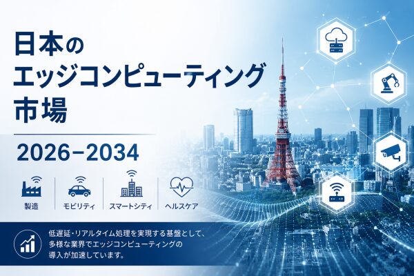 日本のエッジコンピューティング市場は2034年までにUSD 6,334.9百万に達する見込みで、CAGR 21.84％で成長すると…
