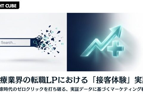 【グラッドキューブ】マーケティングメディア「 INSIGHT CUBE 」にて、医療業界の人材紹介 LP における “接客体験” の CVR 改善実証データを公開