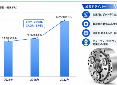 日本のRV減速機市場展望：市場規模、成長機会、競合状況2026-2032- 年平均成長率（CAGR）5.98％で成長