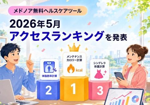 メドノア無料ヘルスケアツール 2026年5月アクセスランキングを発表