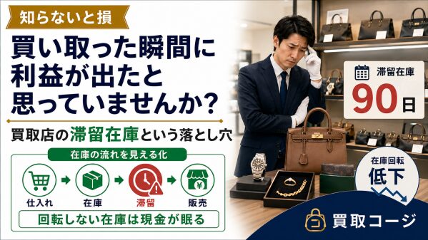 【知らないと損】買い取った瞬間に利益が出たと思っていませんか?買取店の滞留在庫という落とし穴