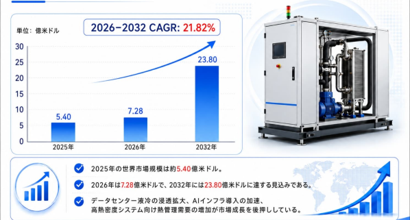 高冷却能力冷却液分配ユニット調査レポート：規模・シェア・中期経済計画の動向- 年平均成長率（CAGR）21.82％の超高速成長（2…