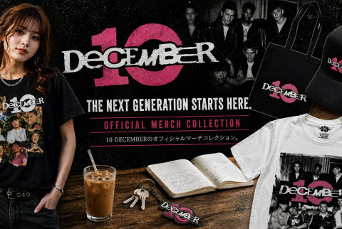 SUMMER SONIC 2026出演！ 世界中が大熱狂のUK発7人組「DECEMBER 10」公式グッズをPGSで発売
