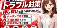 【特集】出張買取のトラブル事例と対策まとめ。「押し買い」と言われないためのクーリングオフ対応・不招請勧誘の禁止・契約書面の交付義務とは？──特定商取引法の訪問購入規制までしっかり解説