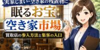 実家じまい・空き家の残置物に眠るお宝！解体前の家財買取を取り込む買取店の「空き家市場」参入方法と集客の入口──残置物処分費を買取額で減らせる施主メリットの訴求・解体前査定・空き家所有者への届け方まで