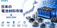 日本のバッテリー材料市場は、4.75%のCAGRで拡大し、2034年までに53.269億米ドルに達する見込み