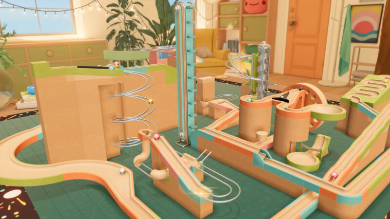 物理演算ベースで理想のビー玉コースが作れる「Cozy Marbles ビー玉コロコロ大作戦」がSteamで発売開始。世界中のプレイヤーが制作したコースも遊べる