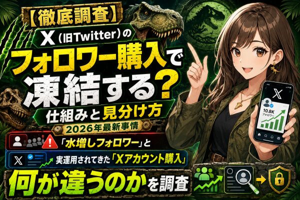 【徹底調査】X（旧Twitter）のフォロワー購入で凍結する？仕組みと見分け方2026年最新事情｜水増しフォロワーと、実運用されて…