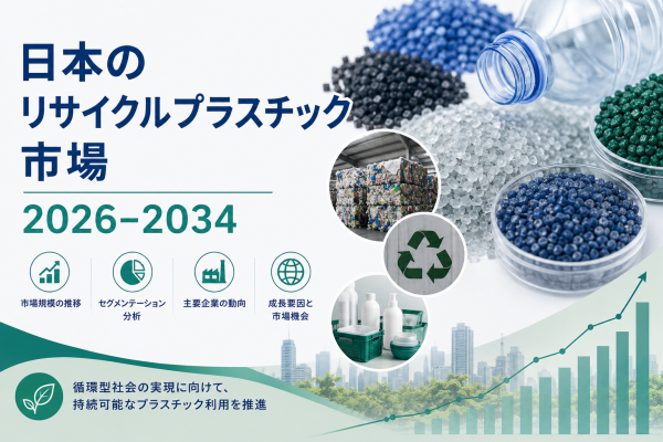 日本の再生プラスチック市場、2034年までに年平均成長率（CAGR）2.33%で1,150万トンに急拡大する見通し