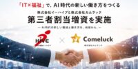 「IT×福祉」で、AI時代の新しい働き方をつくる 株式会社カムラックを割当先とする第三者割当増資を実施 Web・AIの開発力と障がい者就労支援の現場力を掛け合わせ、共創関係を次のステージへ