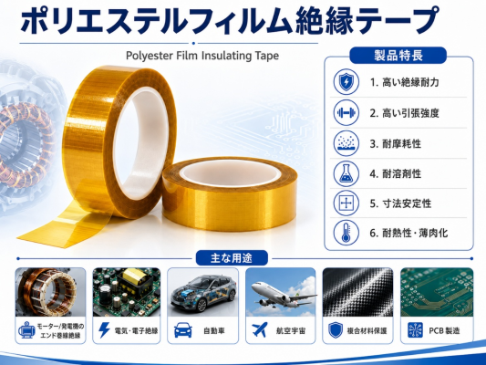 ポリエステルフィルム絶縁テープ市場調査分析レポート：トップ５企業の生産能力・販売量・平均価格動向