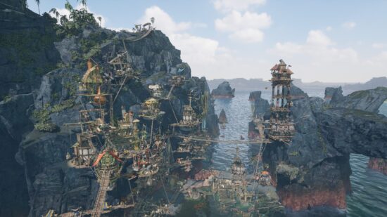 断崖絶壁に海賊のアジトを築く街づくりゲーム「Corsair Cove」、1.0正式版が配信開始！
