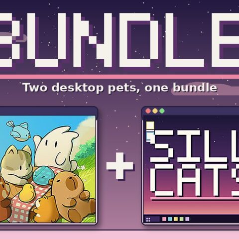 デスクトップマスコットアプリ「Sill Cats」と「Tiny Pasture」のSteamバンドルセットが販売開始。通常価格より…