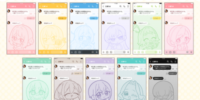 TVアニメ「君のことが大大大大大好きな100人の彼女」描き起こしミニキャライラストを使用したキャラクター別ver.のLINE着せかえがインクルーズより11点一斉に配信開始！