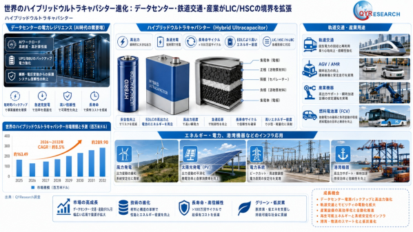 ハイブリッドウルトラキャパシター (HUC)業界動向：2026年の市場規模は178百万米ドル見込み