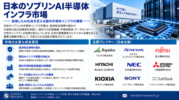日本のソブリンAI半導体インフラ市場：国内AIチップ、セキュアコンピューティング、半導体国内化が新たな成長機会を創出