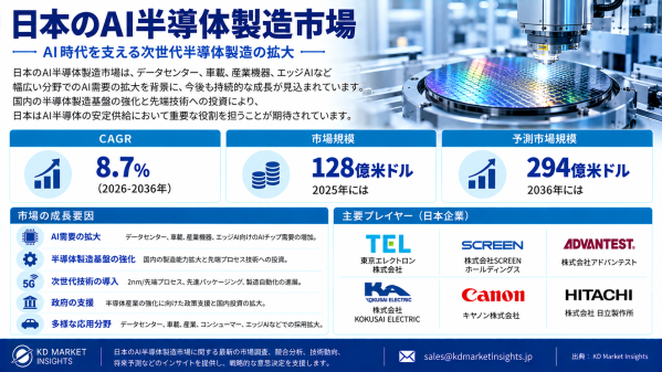 日本のAI半導体製造市場：2nm技術、先端パッケージング、国内投資が新たな成長機会を創出