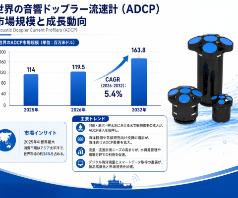 音響ドップラー流速計（ADCP）マーケットリサーチ：調査方法＋業界分析＋売上規模、CAGR 5.4%の安定成長