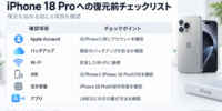 【iPhone 18 Pro 発売】バックアップから復元できない？データが戻らないときの原因・対処法を解説