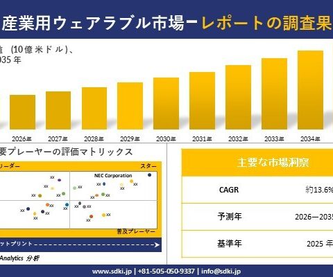 産業用ウェアラブル市場調査レポート – 世界市場規模、シェア、傾向の見通し、2026-2035年