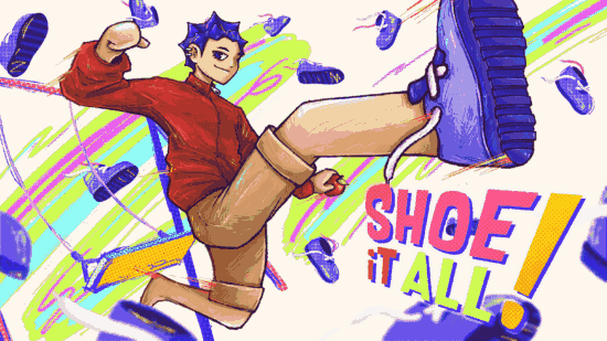 Destroy anything in your way! The physics puzzle ‘Shoe it All!’ where you swing on a swing and kick your shoes is now on sale