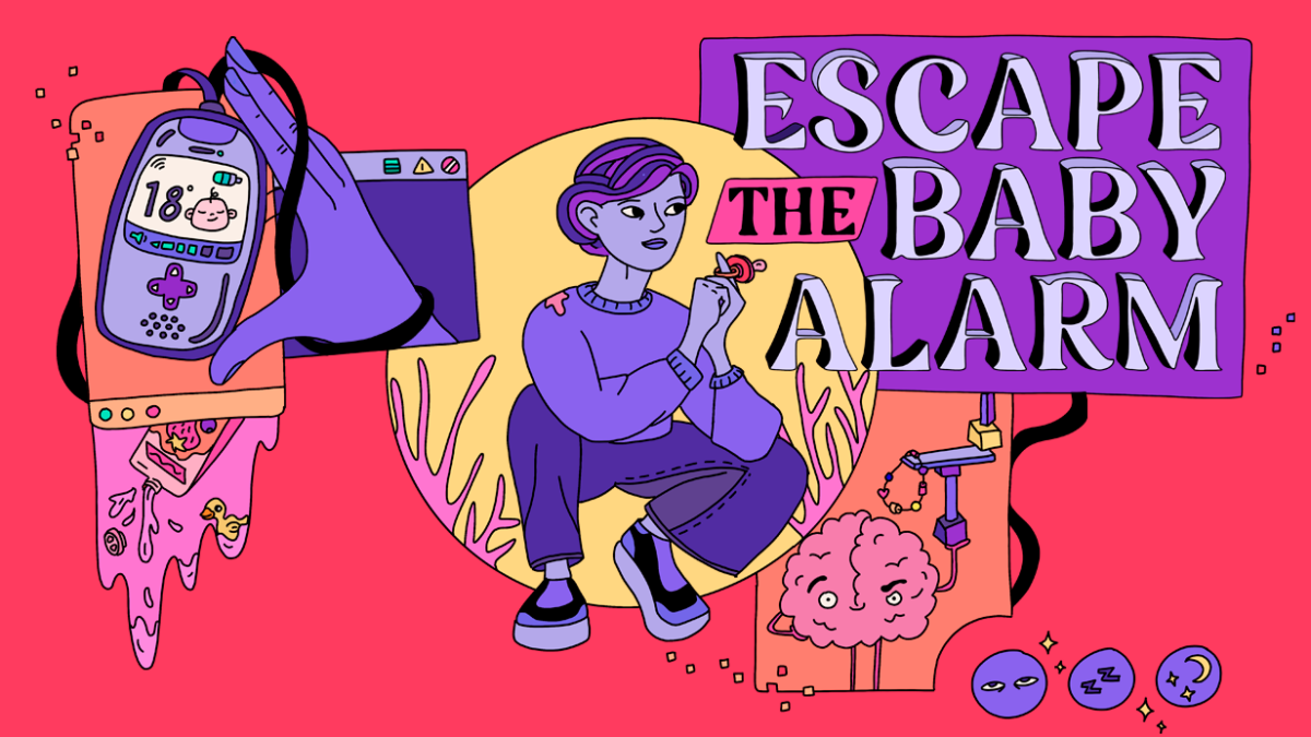 育児のカオスと感動を追体験する手描きパズルアドベンチャーゲーム「Escape the Baby Alarm ベビーモニターからの脱出」が11月24日に配信決定