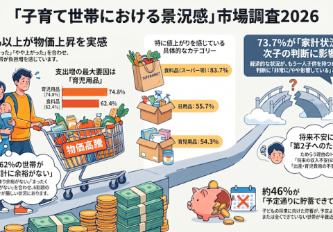 コズレ子育て世帯短期経済観測調査（0歳編）［第1回：2026年8月調査］