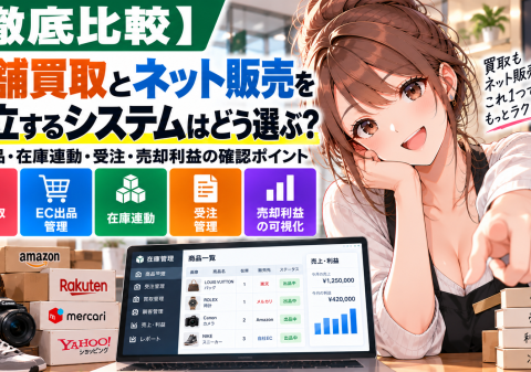 【2026年最新調査】買取店向け「買取コージ」、店舗買取とネット販売を両立する在庫管理方法を公開｜EC出品・在庫連動・受注・売却利益の確認ポイントを整理