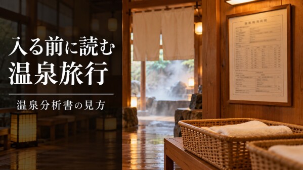 脱衣所の「温泉分析書」、どこを見る？ 温泉旅行検定が5つのチェックポイントを公開