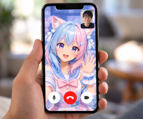 「めちゃプリ」1:1ビデオ通話がOBSに対応。VTuberがアバターの姿のままファンとの1:1トークを販売可能に