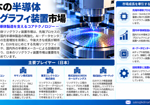 日本半導体リソグラフィ装置市場：先端チップ製造がリソグラフィ、パッケージング、精密技術に新たなビジネス機会を創出