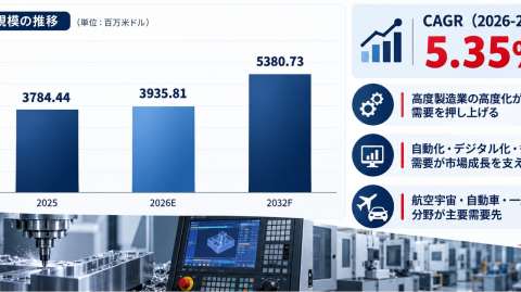 CNCコントローラーシステムマーケットリサーチ：調査方法＋業界分析＋売上規模、2032年に53.81億ドル規模へ！